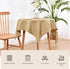36 36 Inch Wolkemer Small Square Tablecloth x Faux Linen Khaki Coffee Table Cover Water-Resistant Farmhouse Decorative