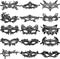 15 Packs Women's Sexy Flexible Lace Masks, Eye-mask for Ball Party Venetian Masquerade Costume - Black