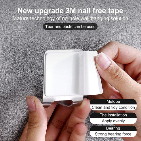 Hooks(2 Pack) LinMei Razor Holder Shaver Hooks Multi Purpose Self Adhesive Storage Hanger Stand Stainless Steel Heavy