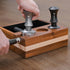 YMWVH 53.3mm Premium Barista Espresso Tamper, Silver with Dual Spring Loaded 100% Stainless Steel Base