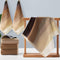 VOOVA & MOVAS Brown Washcloths 6 Pack - 100% Cotton | 480GSM