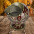 Windproof Ashtray with Flip Lid, Global Shaped Dragon Pattern Zinc Alloy Smoking Ash Tray for Home Office Crafts