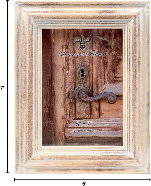 Lawrence Frames 5x7 Natural White Wash Maple Picture Frame