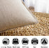 Jeanerlor Yellow Cotton Linen Decorative Lumbar Throw Pillow Case 12"x20" for Coffee Shop/Bar/Balcony (30 x 50cm)
