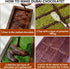Bcautay Set 100pcs Chocolate Bar Molds Silicone Snap Bars Making Food Grade Break-Apart Chocolate Molds with Storage