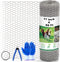 Chicken Wire Fencing Mesh, 17 Inch x 60 Feet Metal Floral Chicken