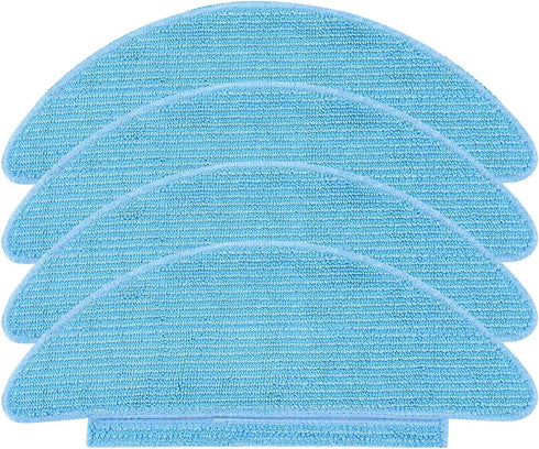 4 Pack Replacement Mop Cloth Pads for Lubluelu SL60D SG60 SL61 Robotic Vacuum Cleaner, Microfiber Soft Pad