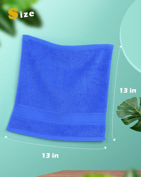24-Pack Set (8 13 13) 100% Cleanbear Wash Cloths for Your Body Washcloths Soft Cotton Face Cloths, Large Shower Wash