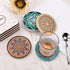 Set 6 LogHog Stylish and Functional Drink Coasters - of Coasters for Coffee Table, Absorbent Coasters for Drinks