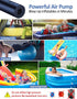 22000mAH Electric Air Pump for Inflatables- Rechargeable Battery Powered Air Mattress Pump- Cordless Portable Air Pump