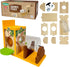 SparkJump Squirrel Feeder Kit - Sustainable FSC Wood, Easy Mounting and Assembly,