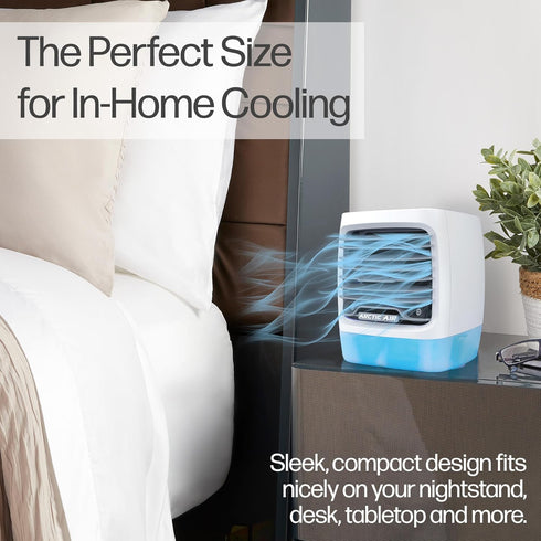 Arctic Air Chill Zone Evaporative Cooler, Portable Fan with Hydro-Chill Technology, 4 Adjustable Speeds for Home &