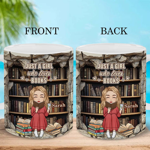 3D Personalized Book Lover Gifts - Book Lovers Gift For Bookworm, Readers, Librarians, Bookish - Effect Library