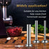 Mudder 4 Pieces Sausage Stuffer Kit, Stainless Steel Grinder Tubes with Sausage Stuffer Ring for Size 5 Meat Grinder