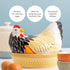 21 16.5 18 cm Mason Cash Mother Chip Resistant Hen Nest Egg Storage, Ceramic, Multi-Colour, x x