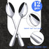 HANSGO 12PCS Mini Stainless Steel Demitasse Espresso Spoons, 4.9 Inch for Tea, Cake, Dessert, Ice Cream