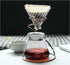Pour Over Coffee Maker Set, 20oz/600ml Dripper & Glass Lid, Metal Stand and 100 Paper Filters, 4 in 1 Set