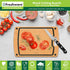 Cutting Board for Kitchen, Wood Cutting Board with Juice Grooves, Dishwasher Safe, Non-Porous, BPA Free, Medium Cutting Board, 14.6 x 11-inch, Natural Slate by Freshware