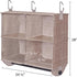 Closet 4-Section Closet StorageWorks Hanging Organizer with Metal Rod, Organizers and Storage, Collapsible Hanging