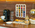 Demi's Home Adhesive Coffee Pod Holder for Nespresso Vertuo Capsules, White, Suitable for Mounting Inside/Under Cabinet
