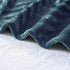 Whale Flotilla Flannel Fleece Throw Blanket, Lightweight Soft Plush Chevron Design, 50x60 Inch, Teal for Couch Sofa Bed
