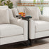 TB01BK083 TUTOTAK End Table, Side Table, Tall Couch Table, Sofa Table, Living Room, Bed Room, Black