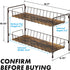 Simple Houseware Countertop Spice Rack, 2-Tier Kitchen Spice Organizer Storage Shelves, Bronze Finish