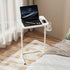 TB01BW091 TUTOTAK C Shaped End Table with Tiltable Surface, Adjustable Height Side Table, Slide Under Couch Table TV