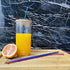 12 Inch Colorful Stainless Steel Straws, 8pcs Ultra Long Reusable Rainbow Metal Drinking Straws