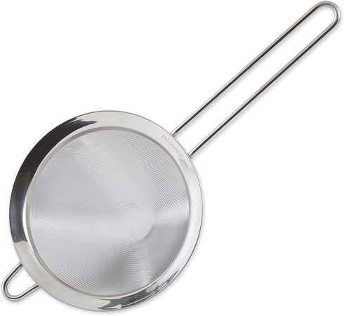 RSVP International Endurance Kitchen Collection, Stainless Steel Fine Mesh Sieve/Colander, 6.25-Inch