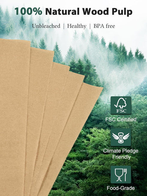 SMARTAKE 200 Pcs Pop-Up Parchment Paper Sheets, 10.7x15 Inch Non-Stick Baking Paper for Grilling and Frying