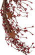 40 Inch CWI Pip Berry and Star Garland - - Artificial Garland for Mantle, Arch, Table, and Entryway - Red & Burgundy