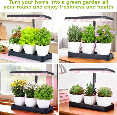 16.5*6.5*4 inch) Indoor Garden Led Grow Light, Herb Kitchen Garden Grow Kit, Full Spectrum LED Plant Light for Plants