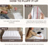 21 Inches, Bedsure Queen Mattress Topper - Extra Thick Mattress Pad Cover with Deep Pocket fits up to Soft Pillow Top