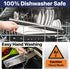 KitchenStar 12-Inch Pizza Cutter Rocker Blade - Sharp Stainless Steel Slicer Knife, Protective Cover, Dishwasher Safe,