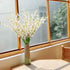 BOMAROLAN 10 Pcs Artificial Orchid Silk Fake Flowers Faux Dancing Lady Orchids for Wedding Home Decoration (White)