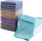 Cosy Family 24 Pack Soft Washcloths Set - 12 x 12 inches, Quick Drying
