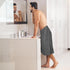 Set 6 100% 24" 50" Large Bath Towels of Cotton Terry x Quick Dry, Soft & Highly Absorbent Grey Towels for Bathroom