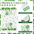 Zubebe 6 Pcs St. Patrick's Day Kitchen Towel Irish Lucky Shamrock Watercolor Gnome Dish Towels