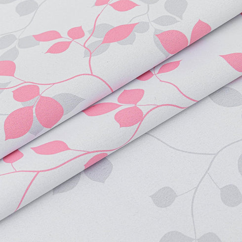 95% 84 Inches Grommet 52 Inch MEETSKY Pink Curtains for Girls Bedroom Blackout Nursery Curtains Long- Leaf Patterned