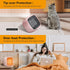 YOUCIDI Portable Space Heater, 1000W/800W Ceramic Electric Heater, Compact Small Warmer, Safe and Quiet for Indoor Use