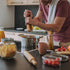 Set: 8 Inches Gennua Kitchen Wooden Salt and Pepper Grinder Refillable Salt & Pepper Mills Adjust for Customized