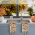 18x26 Inch Set 2 XCHI Fall Pumpkin Gnome Maple Leaves Dish Towels Hand Kitchen Towels Dishcloth Sweet Home Decorations