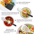 Stainless Steel Cooking Utensils Set - 4-Piece Kitchen Set with PP Handles, Dishwasher Safe, Non-Stick Spoons & Spatula