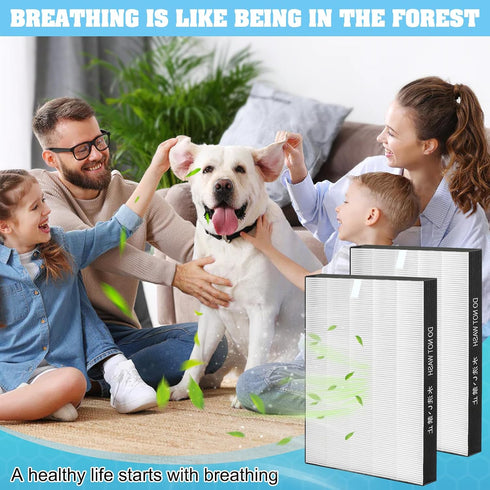 FZ-A80HFU Replacement Filter for Sharp Air Purifier FP-A80HFU, True HEPA Filter 2-Pack