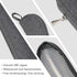 Aosbos Travel Utensil Sets Carrying Case, Portable Cutlery Set Pouch for Work Bento Box Lunch Bag (Grey)