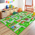 Capslpad Green Car Road Kid Rug Carpet Playmat for Playoom Traffic Road
