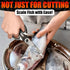 Kitchen Shears for Food, Heavy Duty Kitchen Scissors with Cover, Rust-Resistant Utility Scissors for Fish, Meat,
