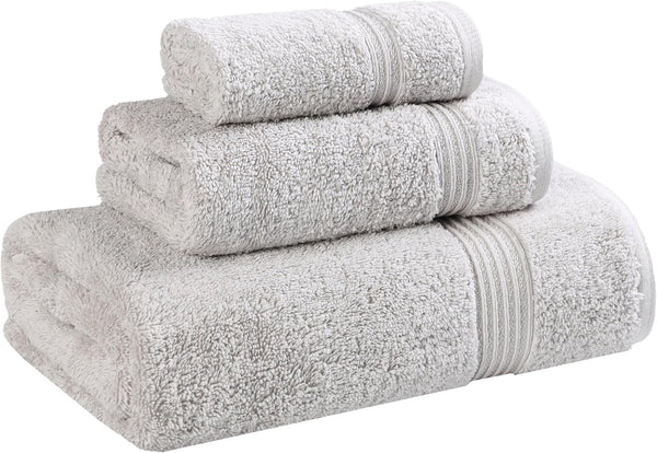 Superior Egyptian Cotton 3-Piece Towel Set, Basic Towels For Bathroom, Home Decor,