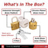 3/4-Inch 3 TRADESAFE Water Spigot Lock - Hose Bib Lock with Keyed Padlock, Fits Garden Hose Thread, Prevents Water